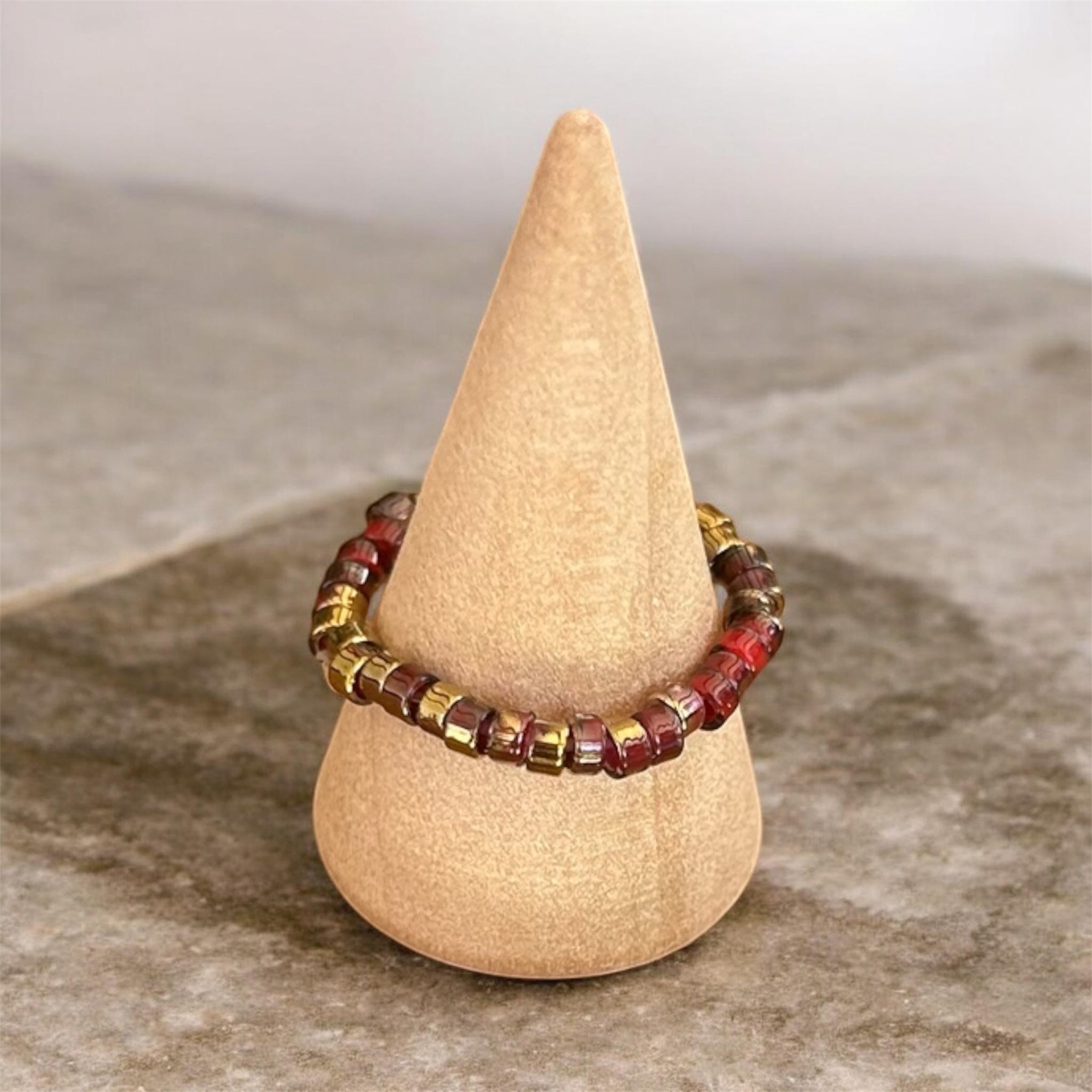 Bordeaux Glow Ring